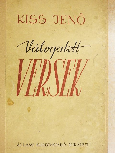 Kiss Jenő - Válogatott versek [antikvár]