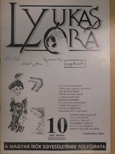 Bede Anna - Lyukasóra 2002. október [antikvár]