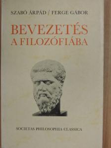 Ferge Gábor - Bevezetés a filozófiába [antikvár]
