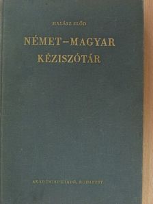 Halász Előd - Német-magyar kéziszótár [antikvár]