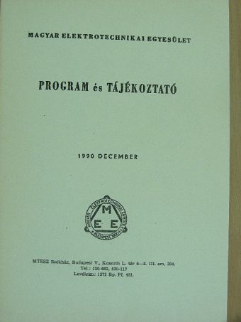 Program és tájékoztató 1990. december [antikvár]