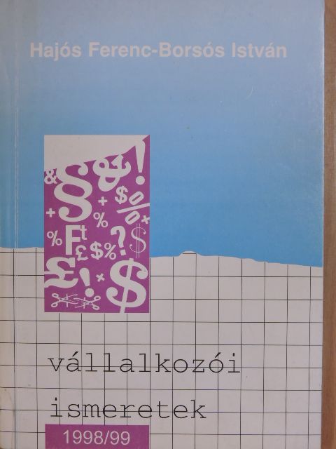 Borsós István - Vállalkozói ismeretek [antikvár]