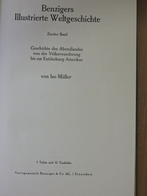 Emil Spieß - Benzigers Illustrierte Weltgeschichte II. [antikvár]