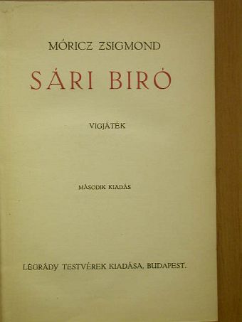 Móricz Zsigmond - Sári biró/Falu [antikvár]