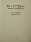 Lindner Ernő - "Így éltünk" [antikvár]