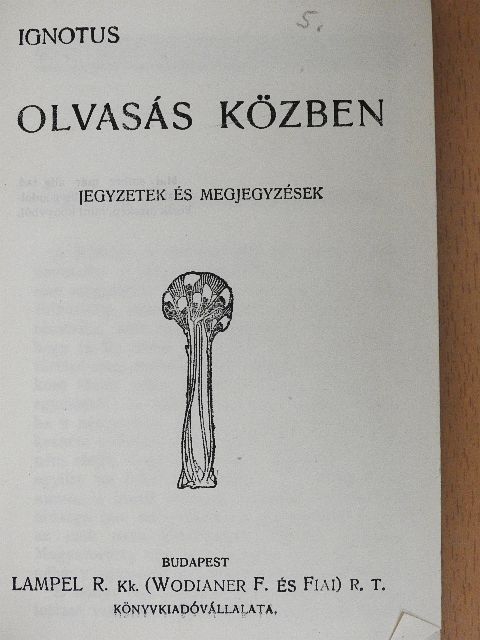 Erich Berneker - Olvasás közben [antikvár]