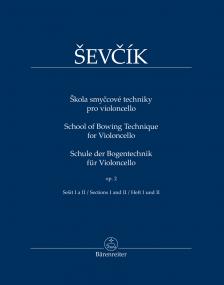 SEVCIK - SCHULE DER BOGENTECHNIK FÜR VIOLONCELLO OP.2 HEFT I UND II