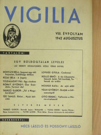 Holló Ernő - Vigilia 1942. augusztus [antikvár]