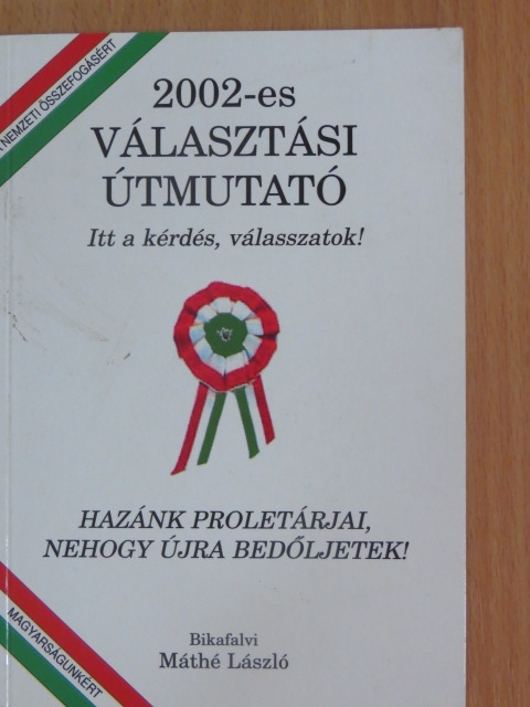 Bikafalvi Máthé László - 2002-es választási útmutató - felülmatricázva [antikvár]