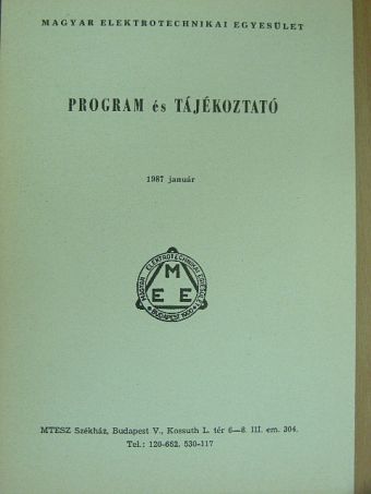 Program és tájékoztató 1987. január [antikvár]