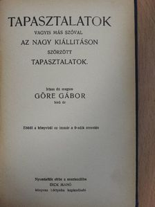 Gárdonyi Géza - Tapasztalatok [antikvár]