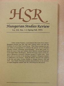 Nora Nixon - Hungarian Studies Review Spring-Fall, 1993 [antikvár]