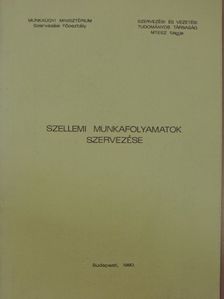 Bodó István - Szellemi munkafolyamatok szervezése [antikvár]