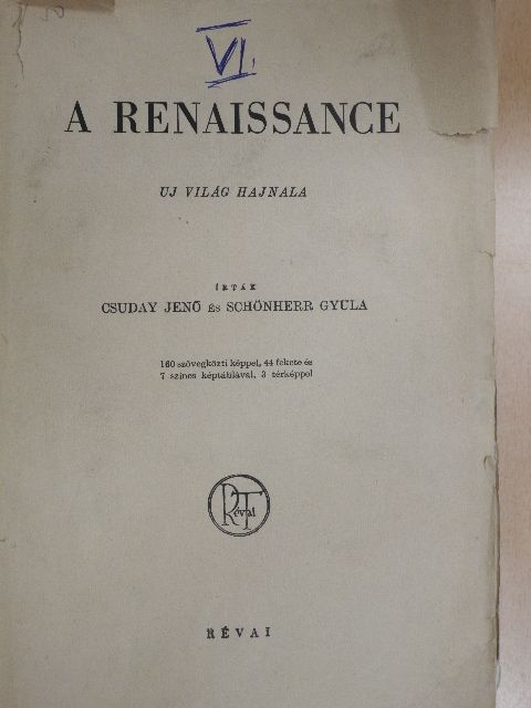 Csuday Jenő - A renaissance [antikvár]