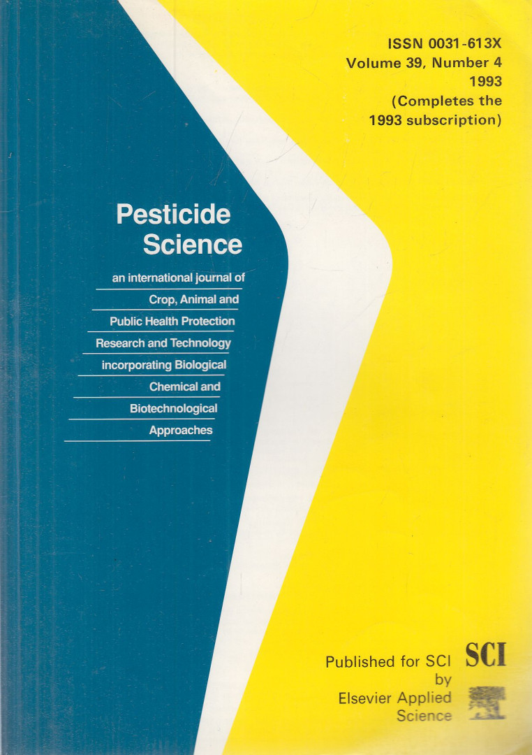 G. T. Brooks, L. G. Copping - Pesticide Science Volume 39, Number 4 1993 [antikvár]