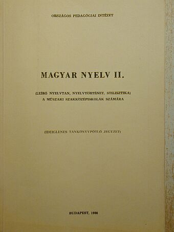Magyar nyelv II. [antikvár]