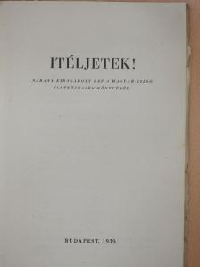 Dr. Makkai Sándor - Itéljetek! [antikvár]