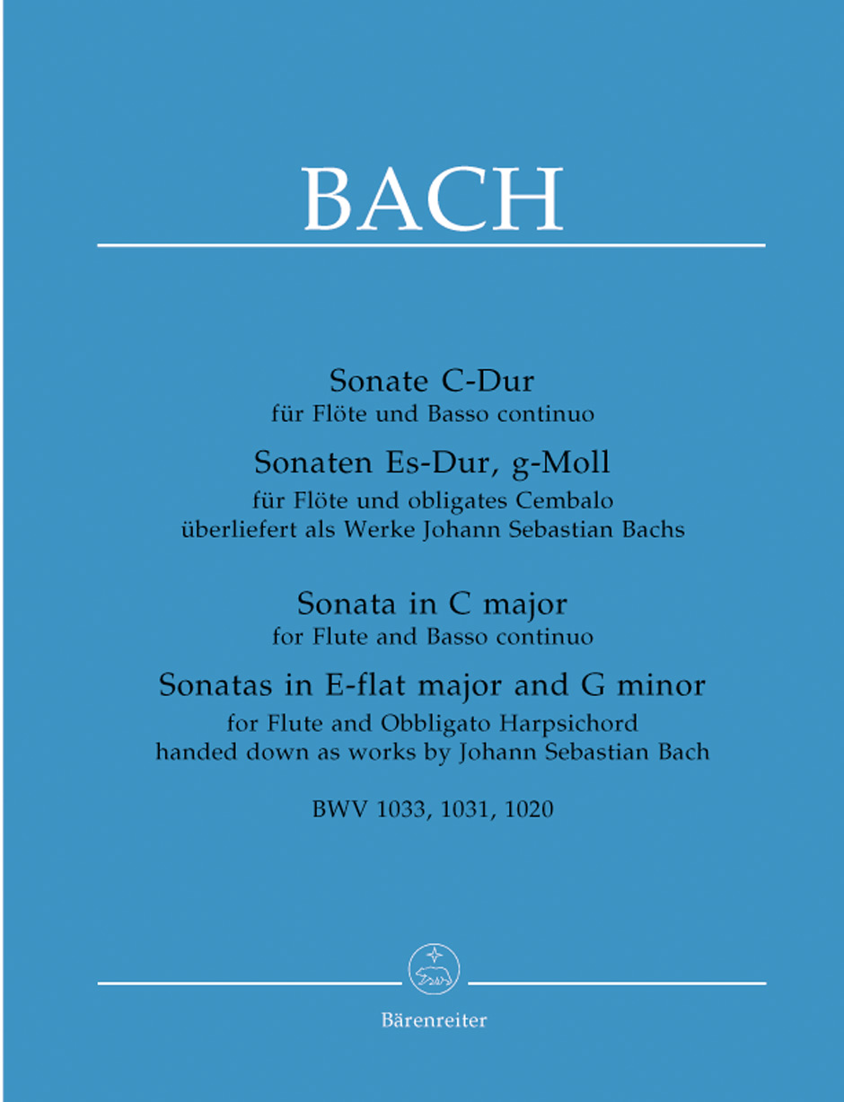 J. S. Bach - SONATE C-DUR FÜR FLÖTE UND BASSO CONTINUO BWV 1033 URTEXT (A.DÜRR)