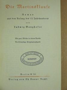 Ludwig Ganghofer - Die Martinsklause (gótbetűs) [antikvár]