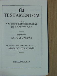 Új Testamentom/A zsoltárok könyve [antikvár]