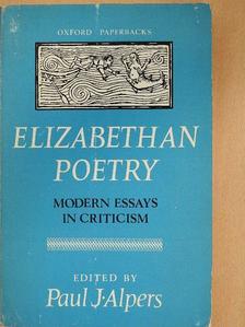G. K. Hunter - Elizabethan Poetry [antikvár]