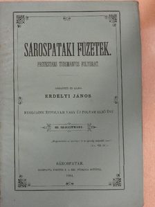 D. E. P. - Sárospataki Füzetek 1864/III. [antikvár]