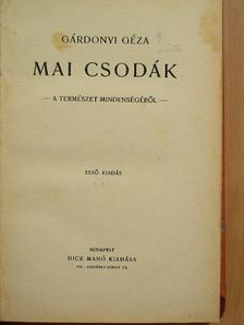 Gárdonyi Géza - Mai csodák [antikvár]