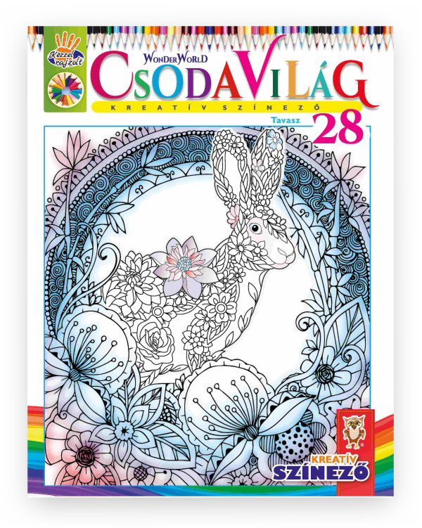 Jánossy Gábor[szerk.]-Jánossy-Kármán Mónika - Csodavilág Kreatív színező 28. - Tavasz