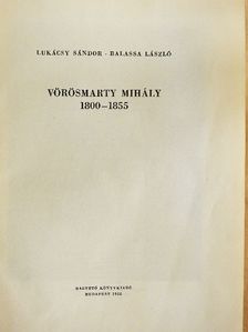 Balassa László - Vörösmarty Mihály [antikvár]