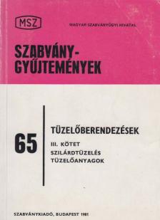BALOGH BÉLA - Tüzelőberendezések III. kötet [antikvár]