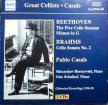 BEETHOVEN.,BRAHMS - GREAT CELLIST-CASALS,THE FIVE CELLO SONATAS CD