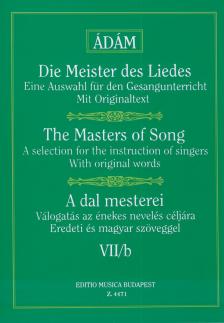 ÖSSZEÁLLÍTOTTA ÁDÁM JENŐ - A DAL MESTEREI VII/B, SCHUBERT MŰVEI (MAGAS HANGRA)