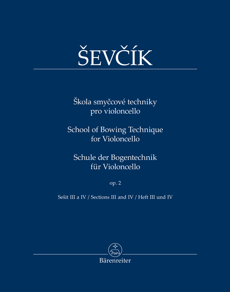 SEVCIK - SCHULE DER BOGENTECHNIK FÜR VIOLONCELLO OP.2 HEFT III UND IV