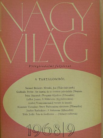 Goffredo Parise - Nagyvilág 1968. szeptember [antikvár]