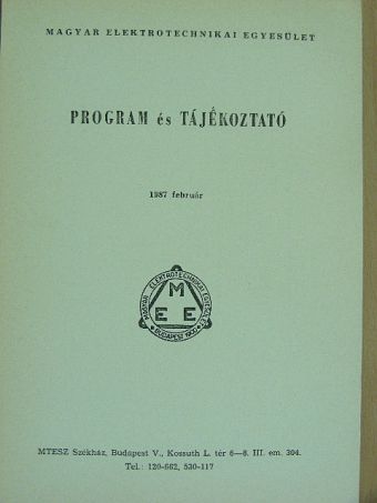Program és tájékoztató 1987. február [antikvár]