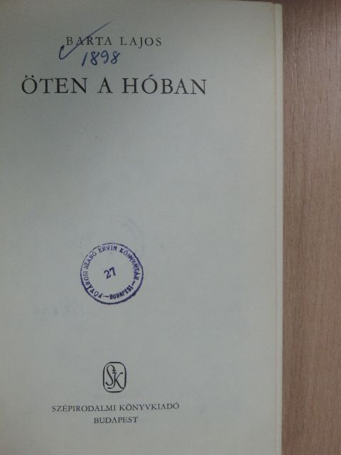 Barta Lajos - Öten a hóban [antikvár]