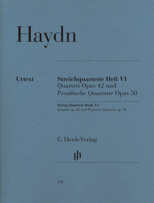 HAYDN J. - STREICHQUARTETTE HEFT VI QUARTETT OP.42 UND QUARTETT OP.50, STIMMEN URTEXT (JAMES WEBSTER)