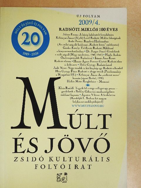 Dalos György - Múlt és Jövő 2009/4. [antikvár]