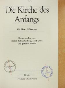 Die Kirche des Anfangs [antikvár]