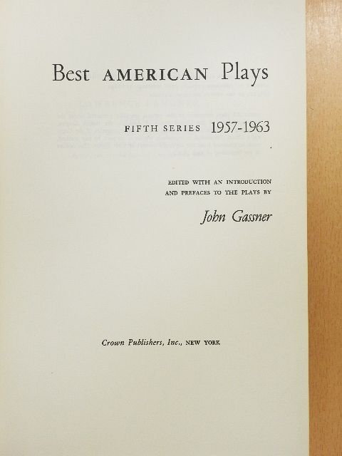Best American Plays 5. [antikvár]