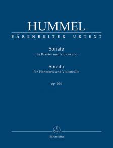 HUMMEL - SONATE FÜR KLAVIER UND VIOLONCELLO OP.104