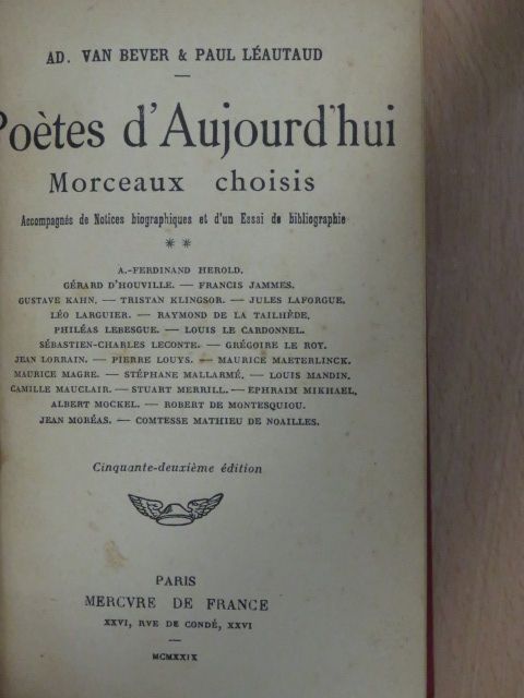 Poétes d'Aujourd'hui II. [antikvár]