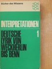Adolf Beck - Interpretationen 1 [antikvár]