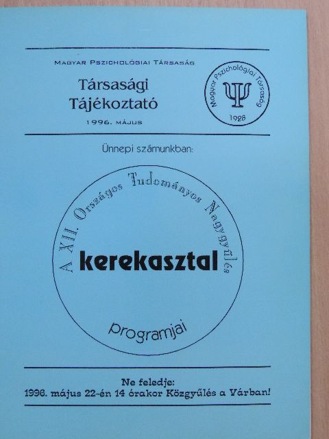 Társasági Tájékoztató 1996. május [antikvár]