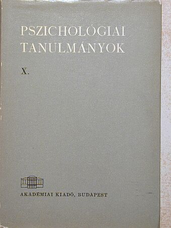Dr. Bartha Lajos - Pszichológiai tanulmányok X. [antikvár]