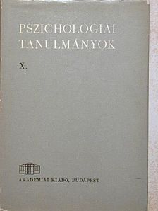 Dr. Bartha Lajos - Pszichológiai tanulmányok X. [antikvár]