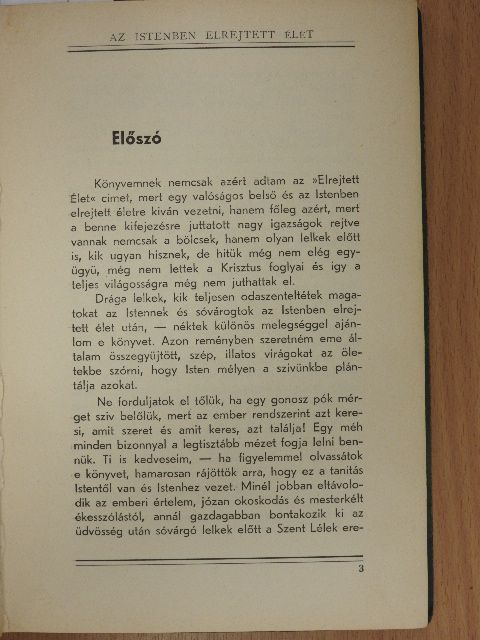 Jean Bernieres Louvigny - Az Istenben elrejtett élet [antikvár]