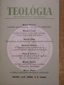 Beran Ferenc - Teológia 2000/3-4. [antikvár]