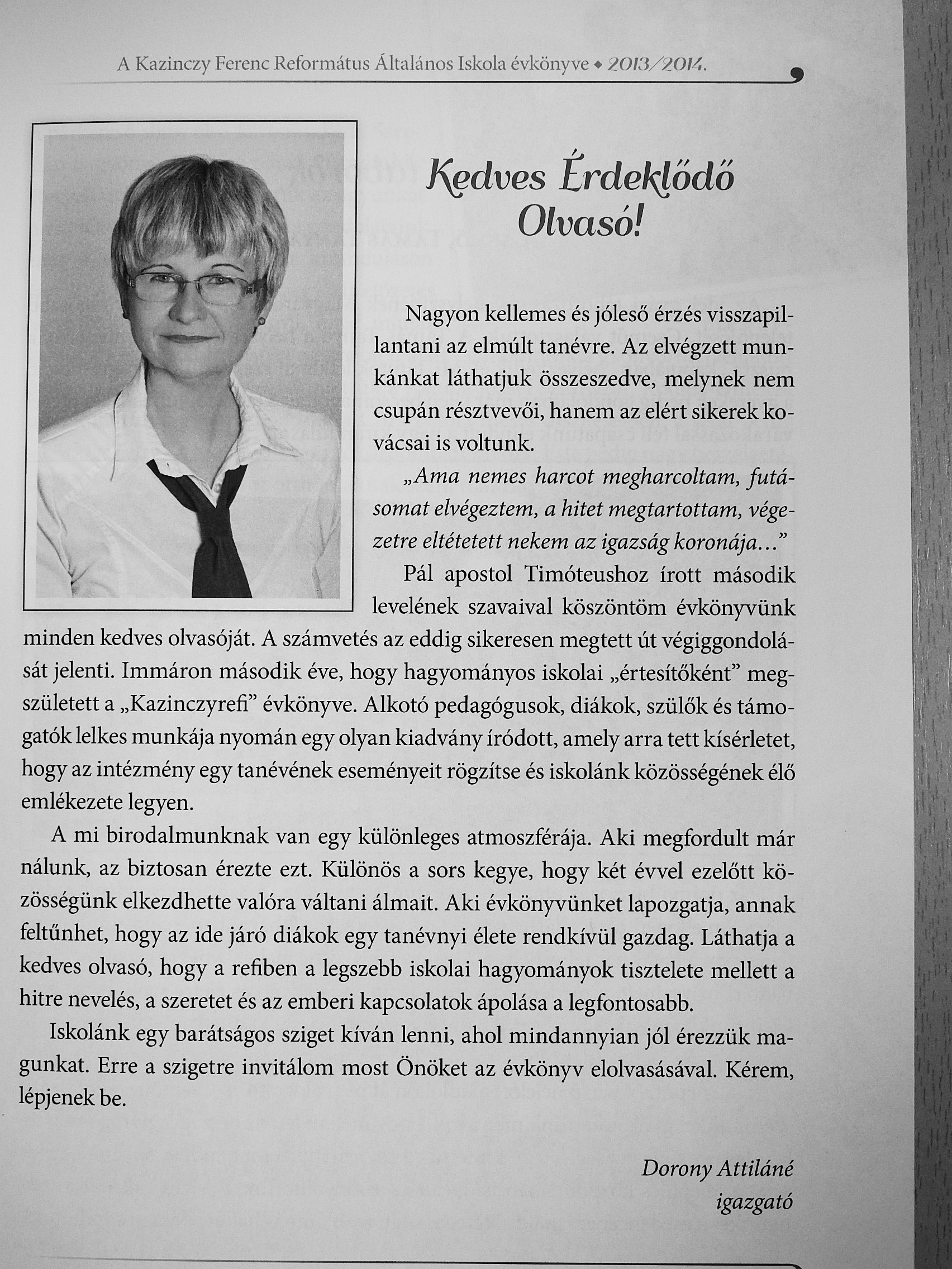 Ágoston László - A Kazinczy Ferenc Református Általános Iskola évkönyve 2013/2014. [antikvár]