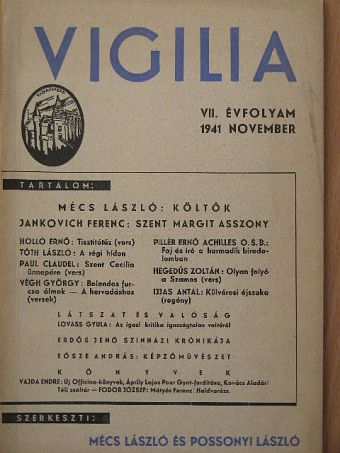 Eősze András - Vigilia 1941. november [antikvár]